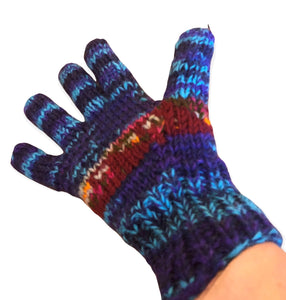 Toasty chunky knitted gloves