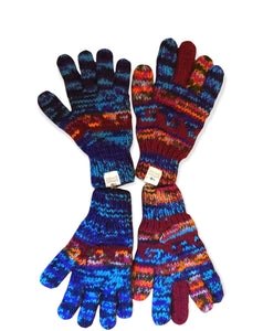 Toasty chunky knitted gloves