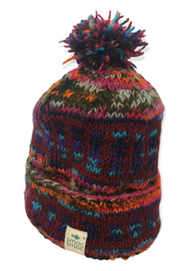 Handmade Chunky Woolly Bobble Hats.