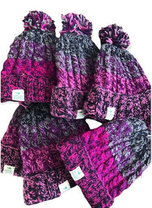 Handmade Chunky Woolly Bobble Hats.